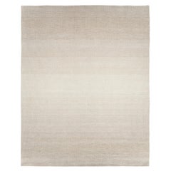 Tappeto indiano moderno  Tessuto a mano in lana merino, design minimalista neutro a gradienti