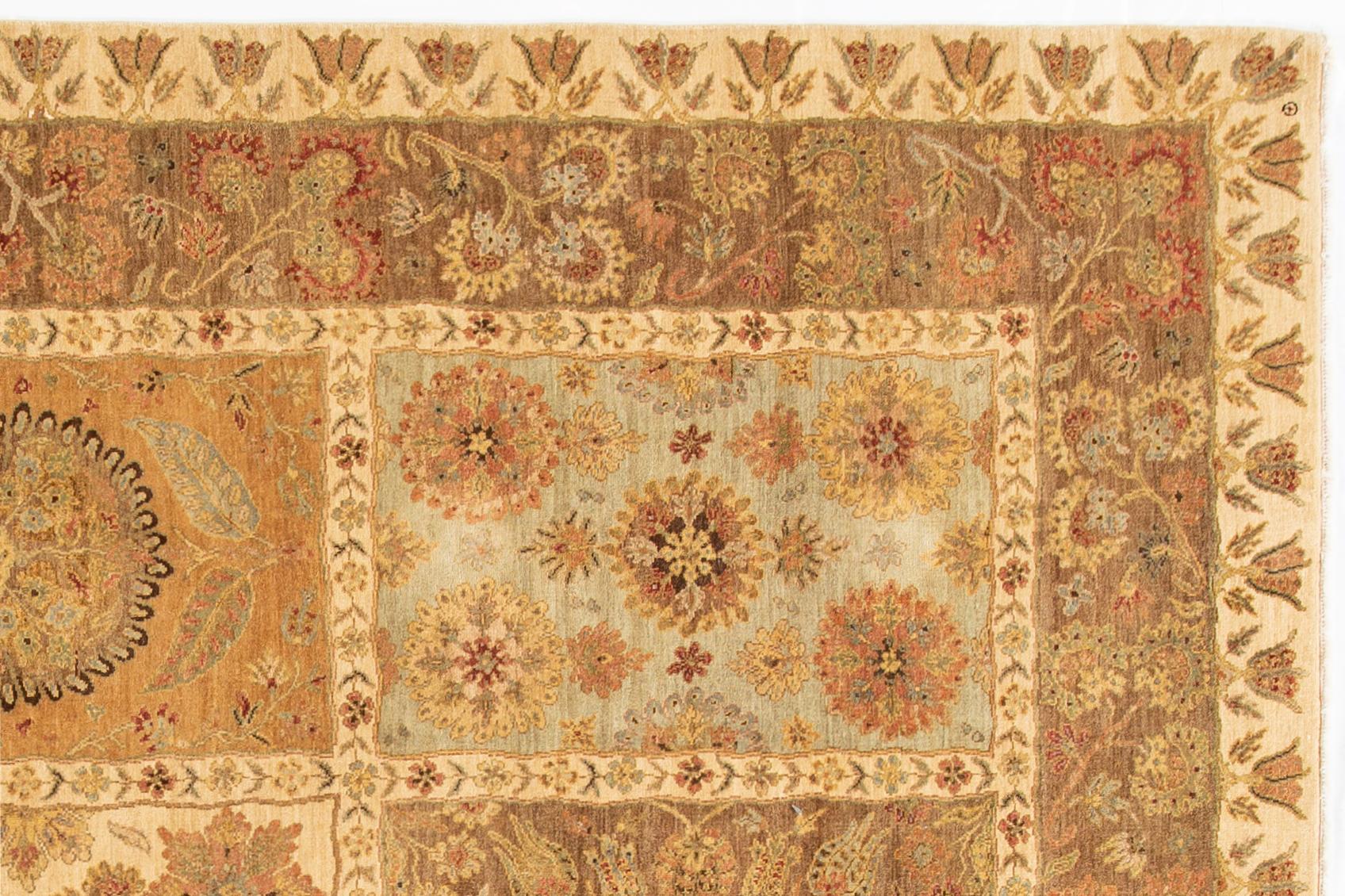 Hand-Knotted Modern Indian Tabriz Style Rug For Sale