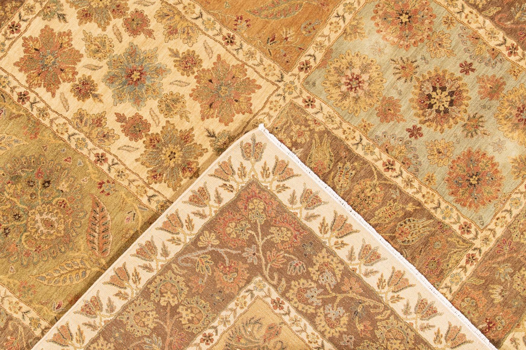 Contemporary Modern Indian Tabriz Style Rug For Sale