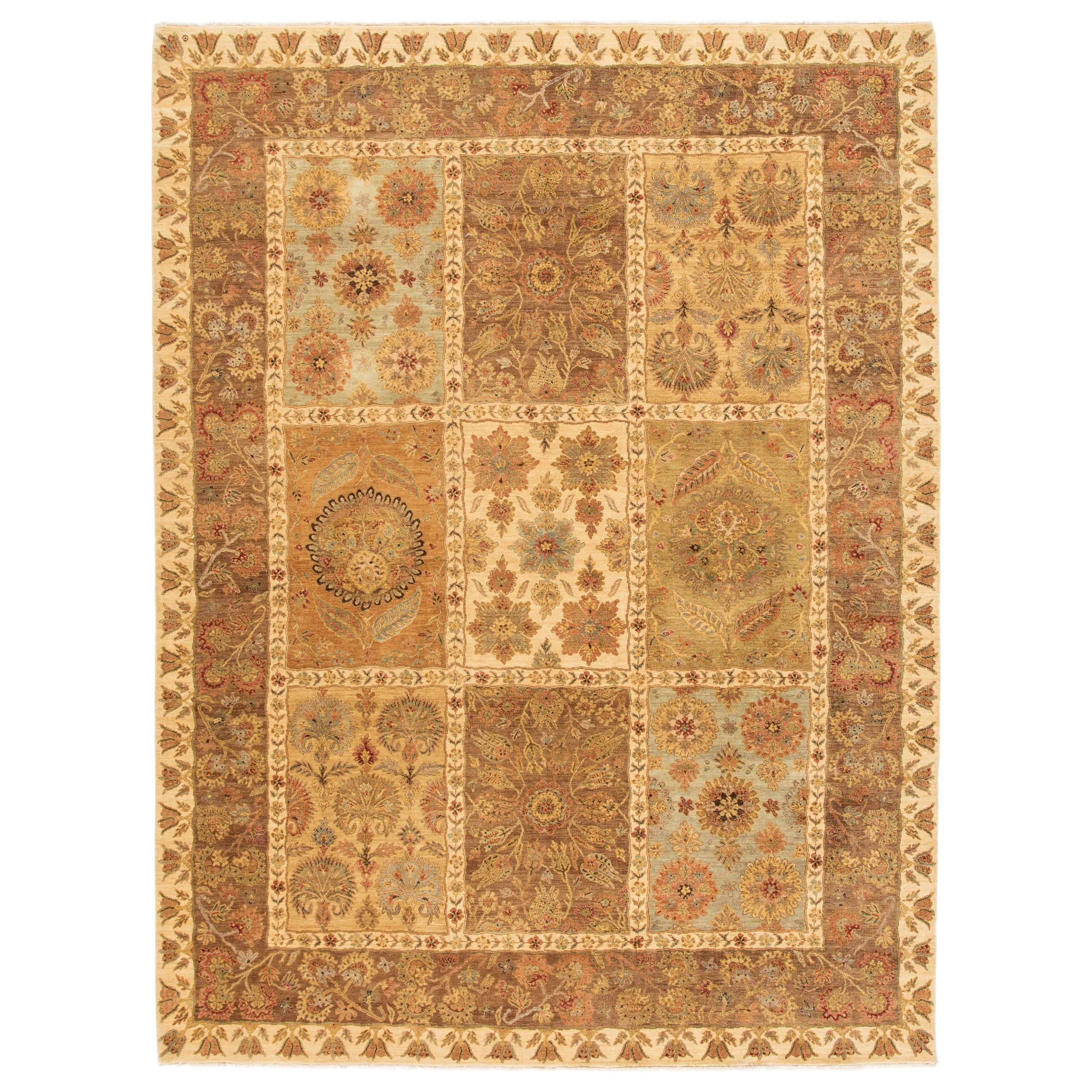 Indischer Tabriz-Teppich im modernen Stil