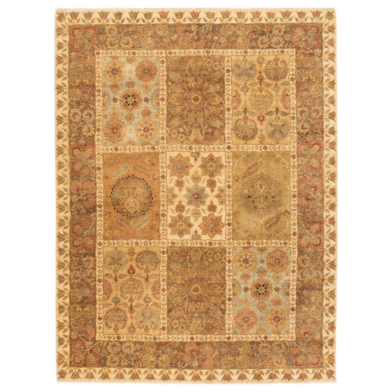 Modern Indian Tabriz Style Rug For Sale at 1stDibs