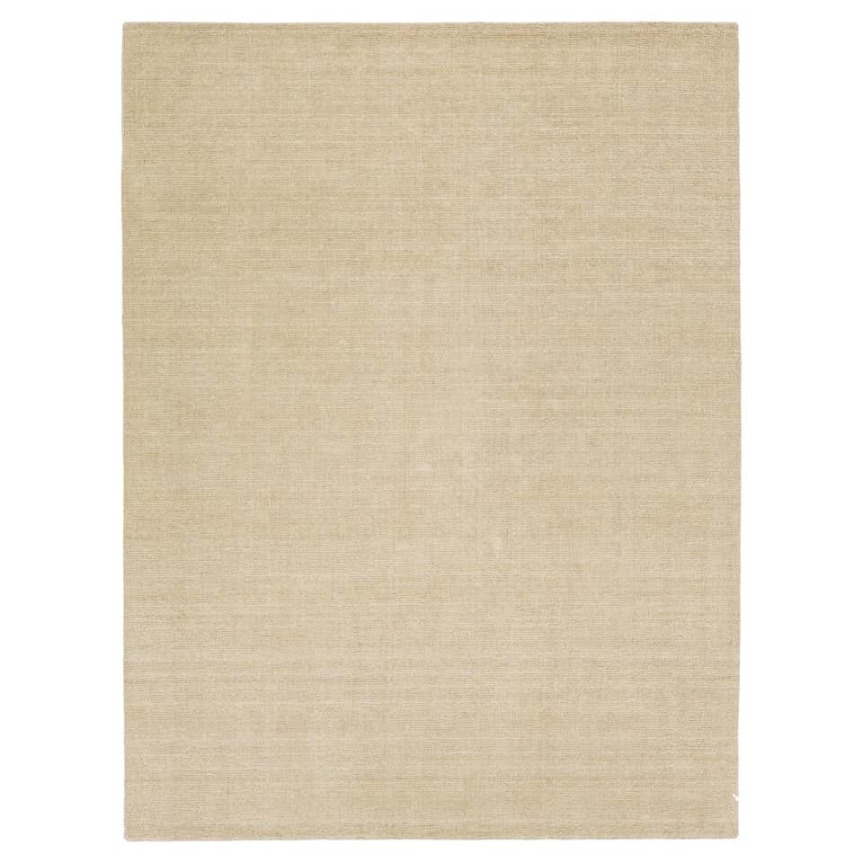 Rug and Kilim’s Solid Beige-Brown Rug in Tone-on-tone For Sale at 1stDibs