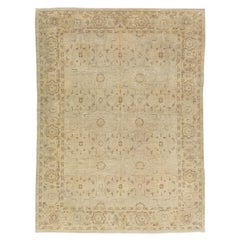 Modern Indian Wool Rug Handmade In Neutral Tones With Allover Pattern