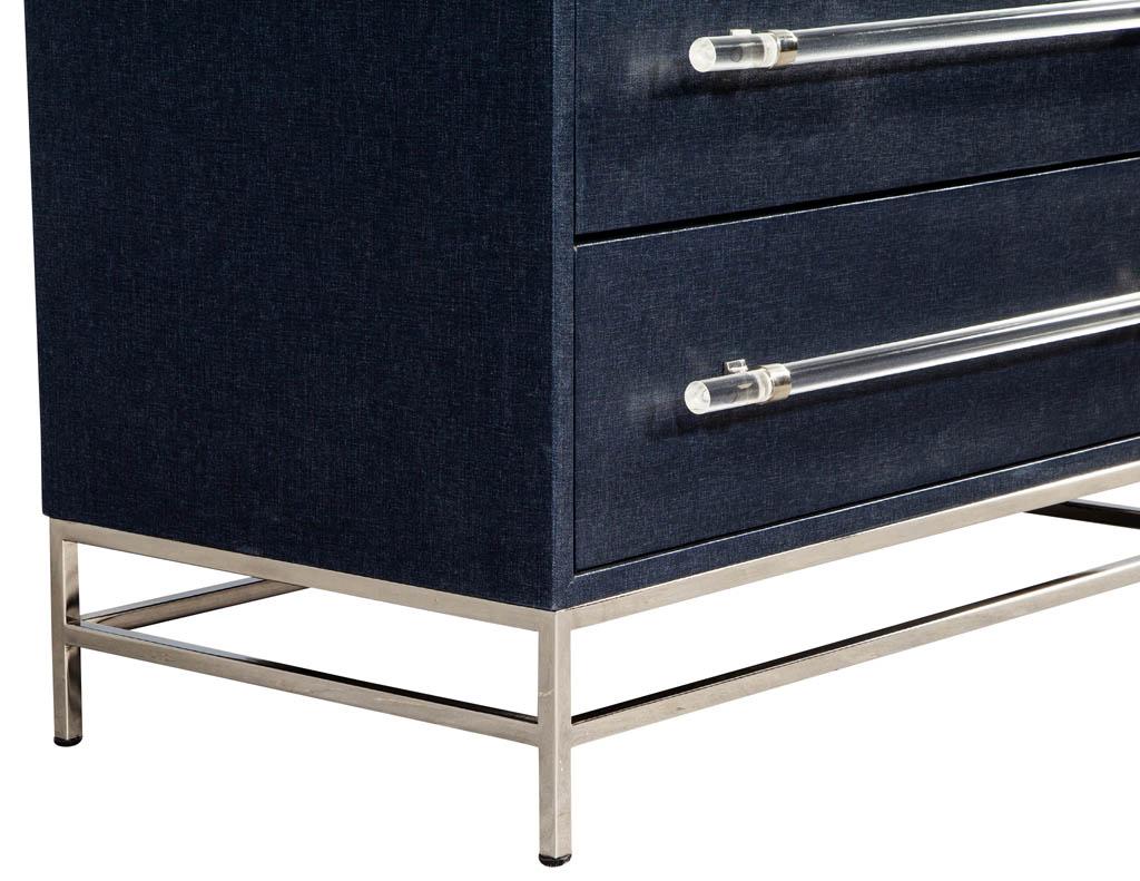 Modern Indigo Chest of Drawers For Sale 2