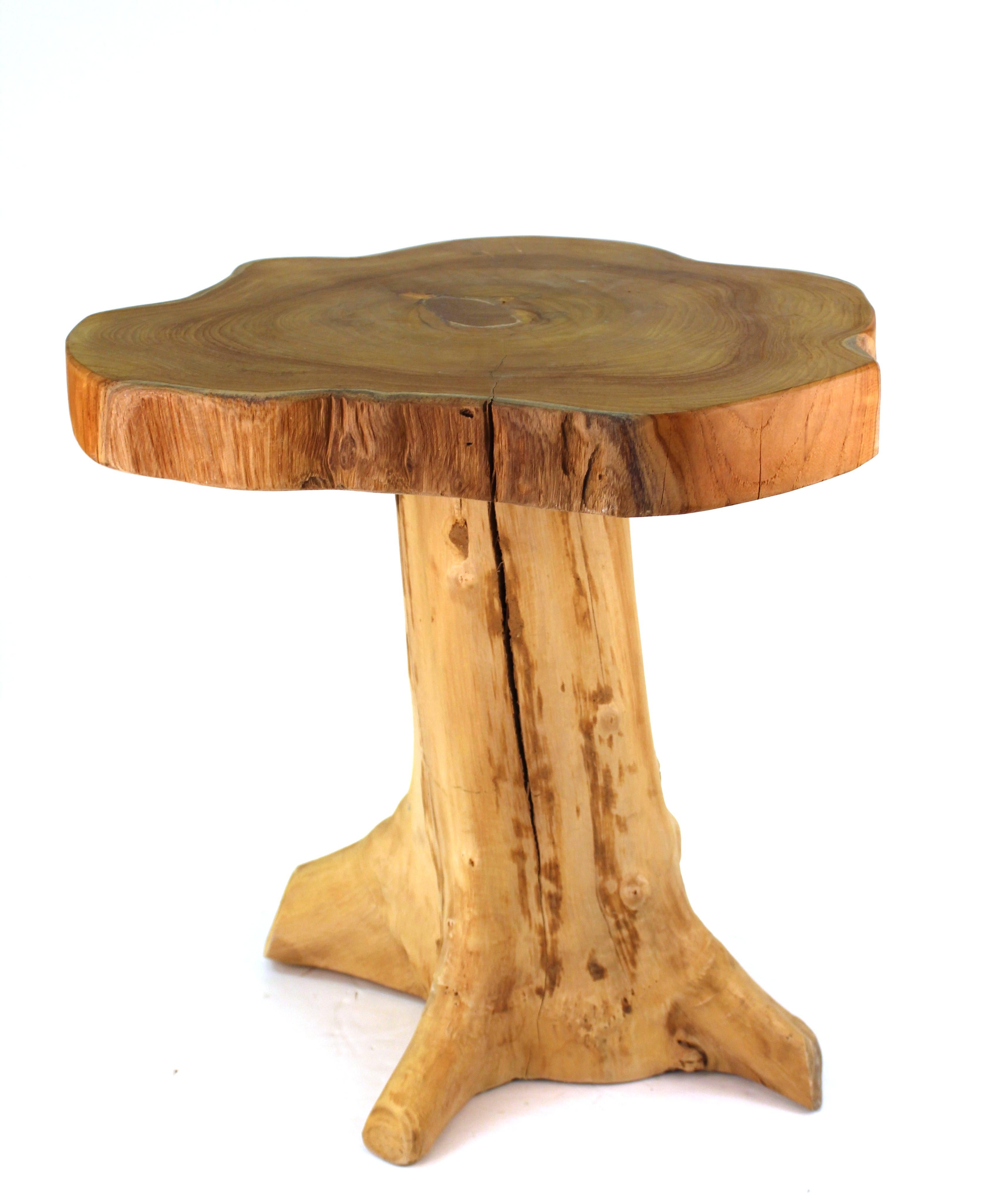 tree trunk table