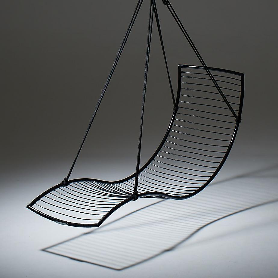 The CURVE and POD hanging swing chairs are fluid and organic. They are inspired by nature and are reminiscent of organic seed shapes. They are modern, minimalist and striking in their visual appeal.
 
These chairs have been designed to be