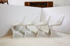 Modern Indoor/Outdoor Cantilever Chairs by Compamia, Set of 4