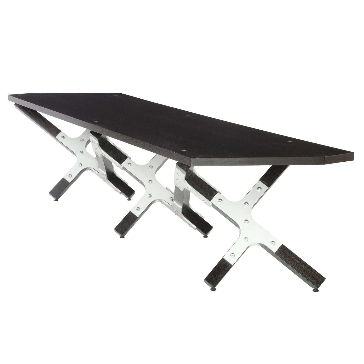 black dining benches