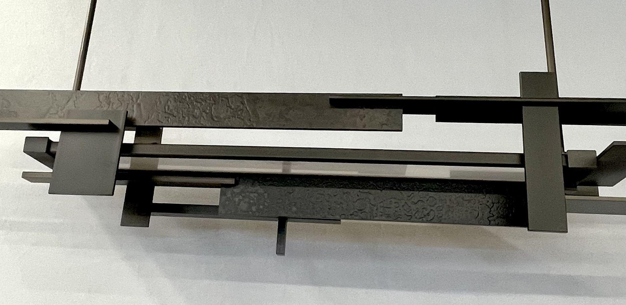 Modern Industrial, Chandelier, Pendant, Ceiling Light, Frank Lloyd Wright Style 2