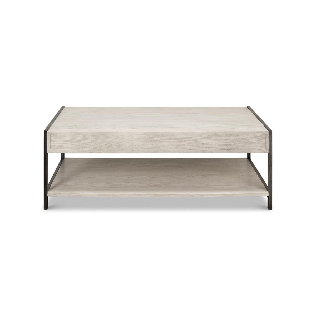 Modern Industrial Coffee Table For Sale 1