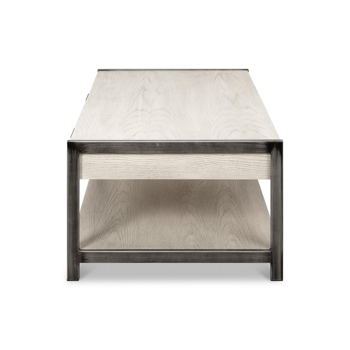 Modern Industrial Coffee Table For Sale 2