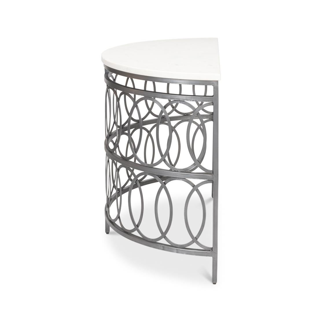 Modern Industrial Console Table In New Condition For Sale In Westwood, NJ