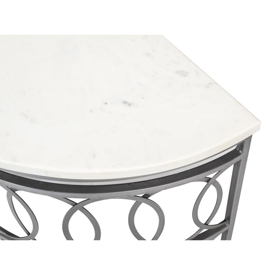 Iron Modern Industrial Console Table For Sale