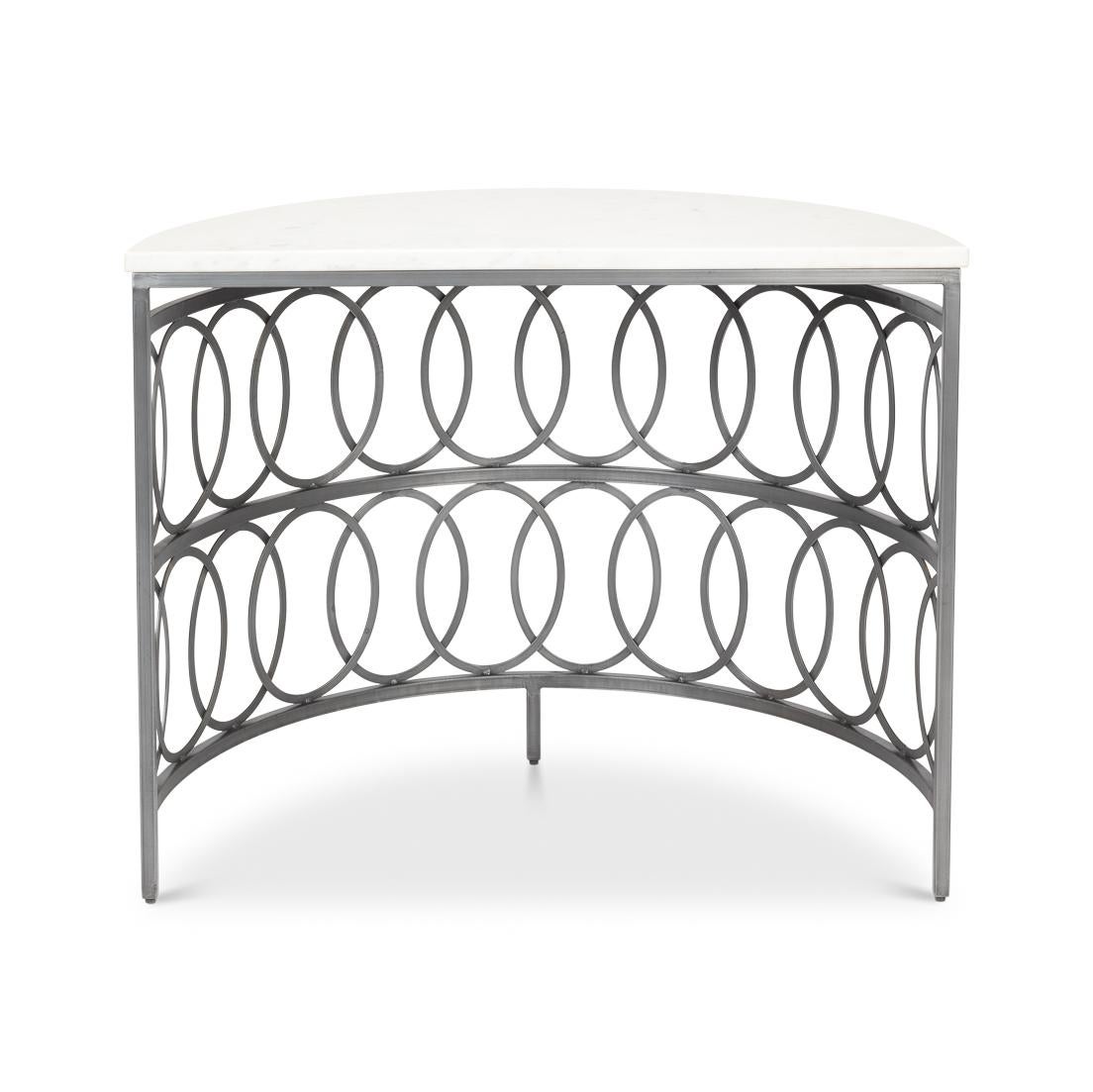 Modern Industrial Console Table For Sale 1