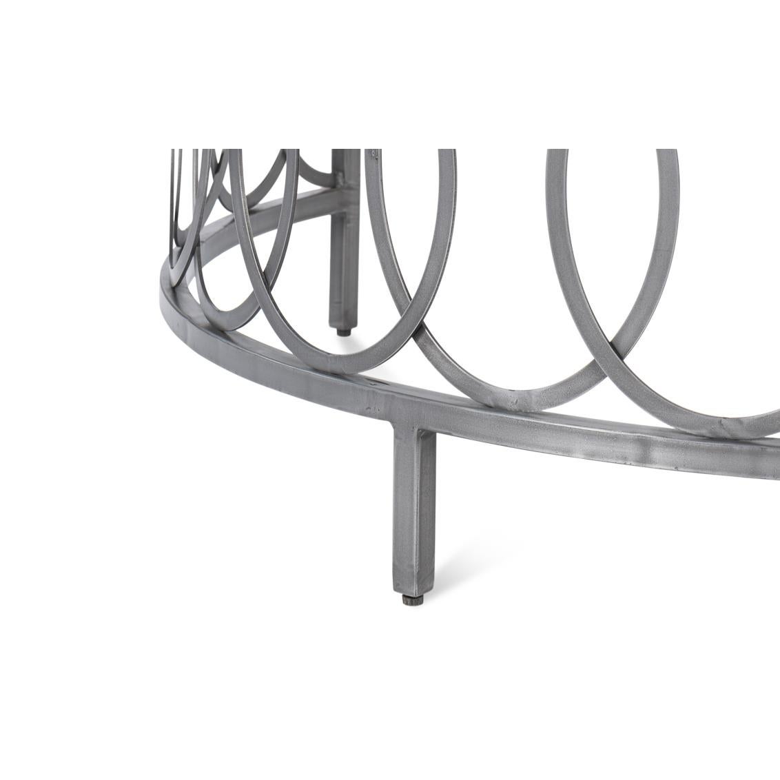 Modern Industrial Console Table For Sale 2
