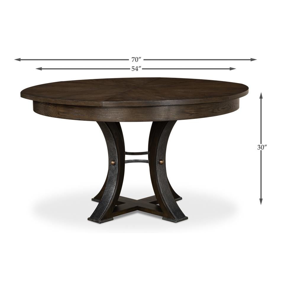 Modern Industrial Dining Table - 70