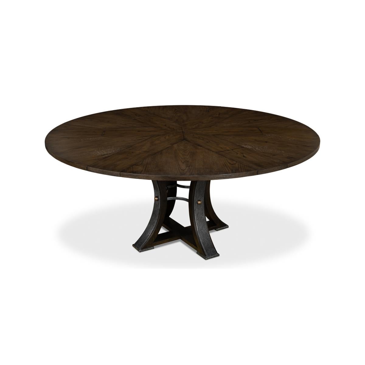 Wood Modern Industrial Dining Table - 70