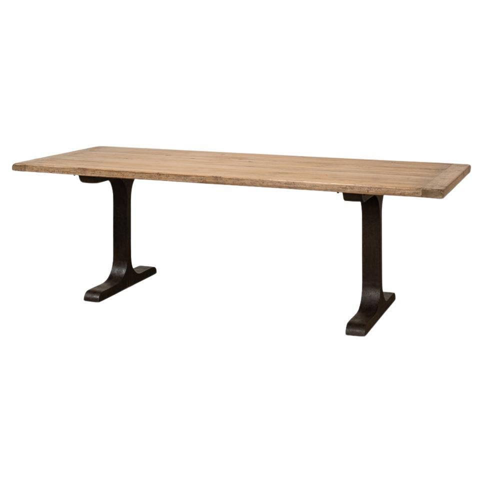 Modern Industrial Dining Table For Sale