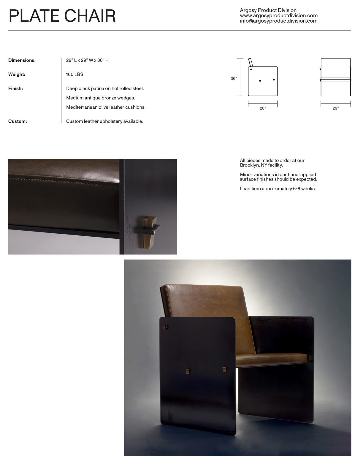 XXIe siècle et contemporain Fauteuil club moderne industriel en cuir vert et métal (MODÈLE D'AFFICHAGE) en vente