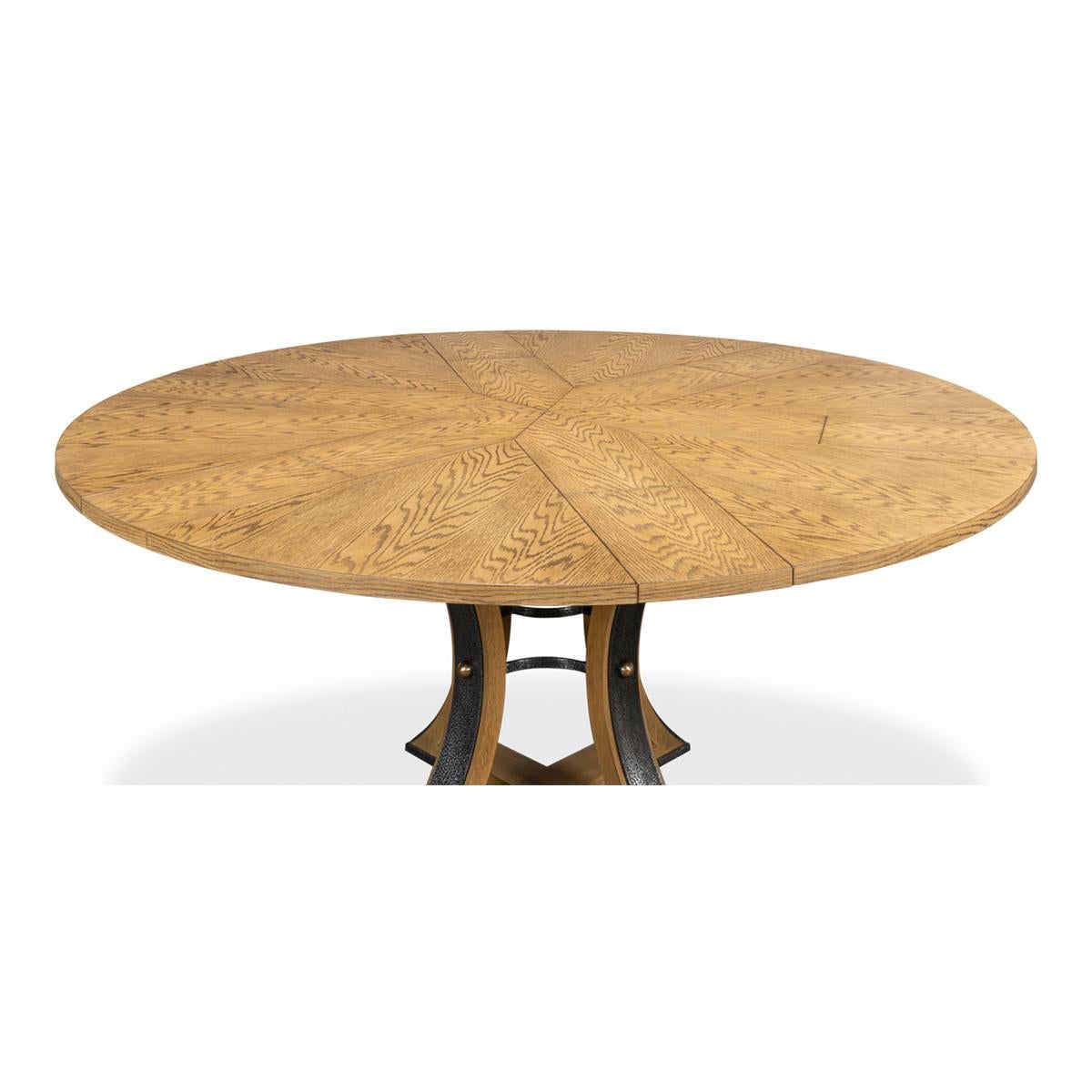 Vietnamese Modern Industrial Round Dining Table - 70 - Heather Grey For Sale
