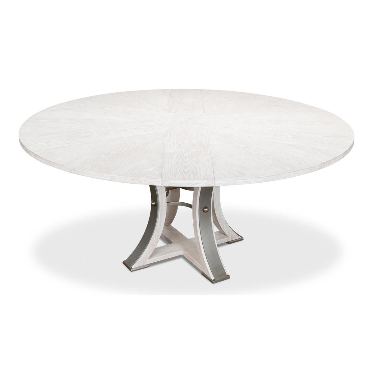 Modern Industrial Dining Table - 70 - White For Sale 1