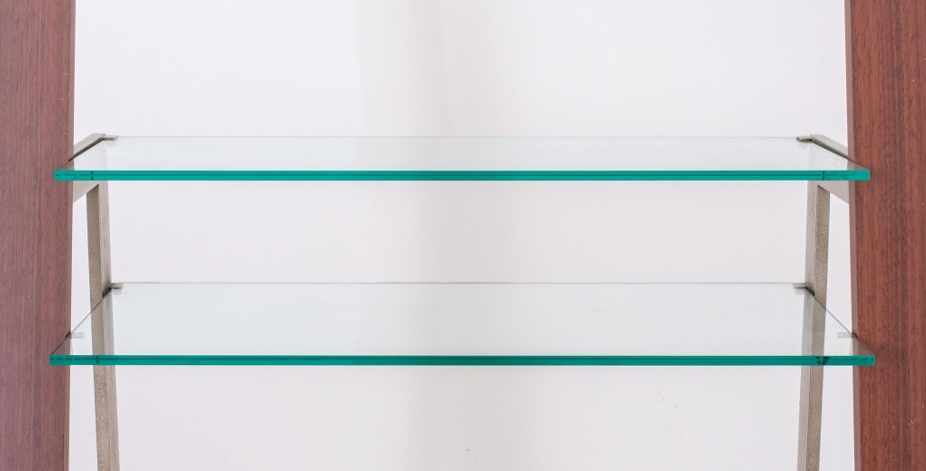 Modern Industrial Ladder Bookshelf / TV Stand In Good Condition In Astoria, NY