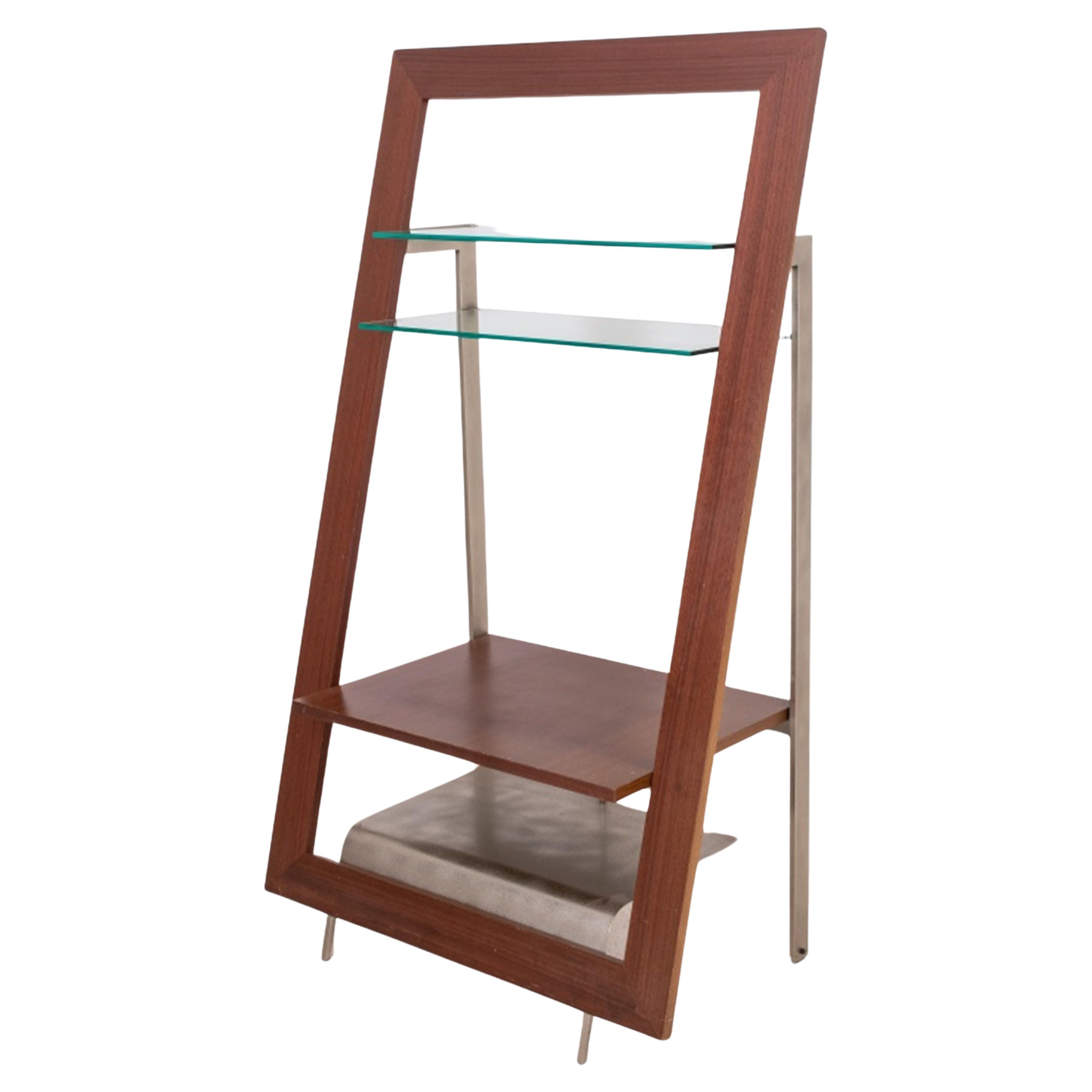 Modern Industrial Ladder Bookshelf / TV Stand For Sale