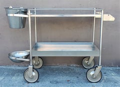 Modern Industrial Metal Bar Cart Trolly