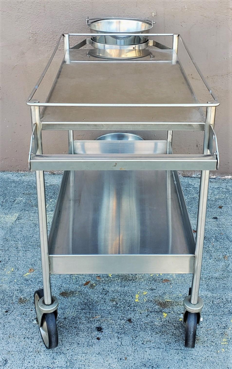 Modern Industrial Metal Bar Cart Trolly For Sale At 1stDibs modern-industrial-metal-bar-cart-trolly-for-sale-at-1stdibs