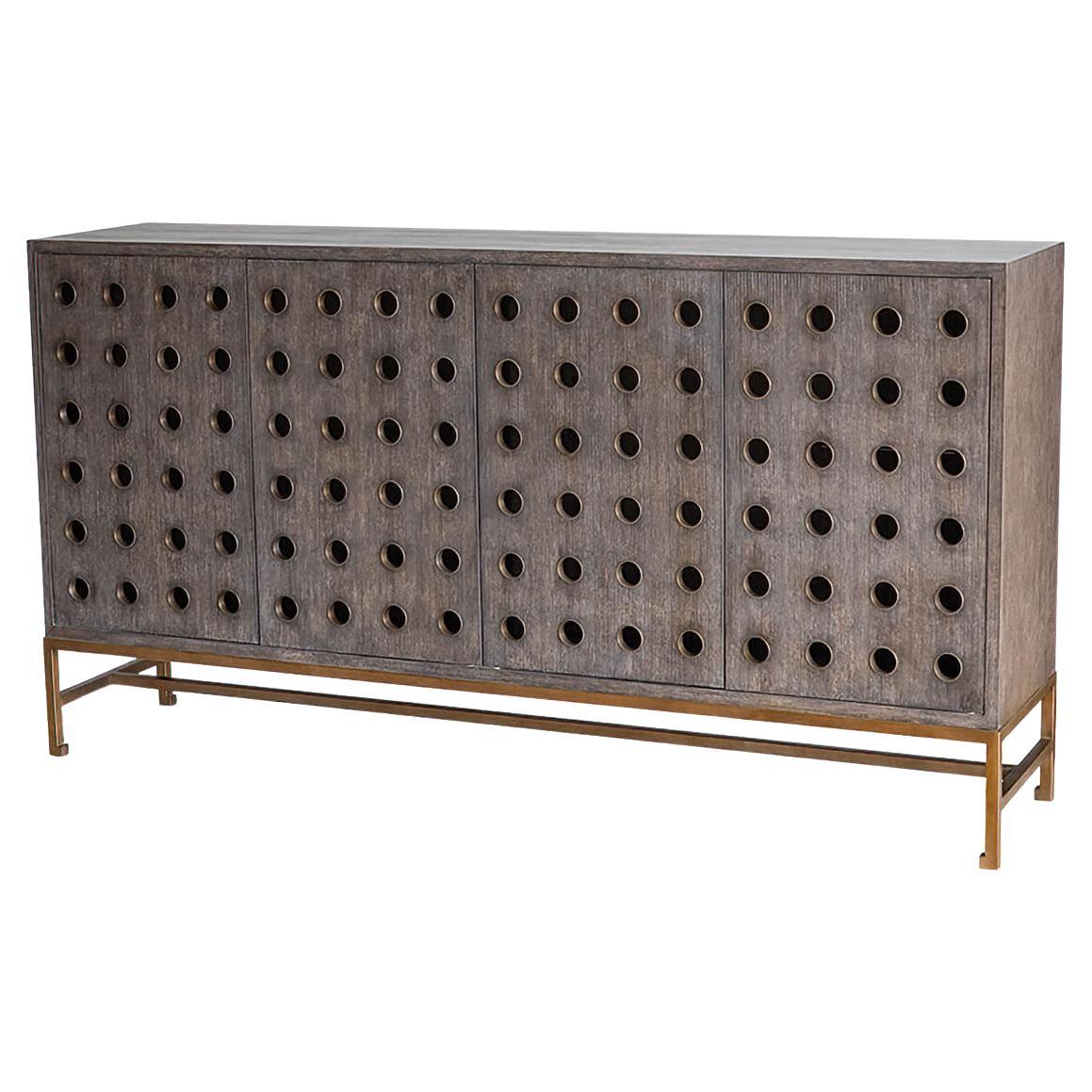 Modern Industrial Midnight Sideboard For Sale