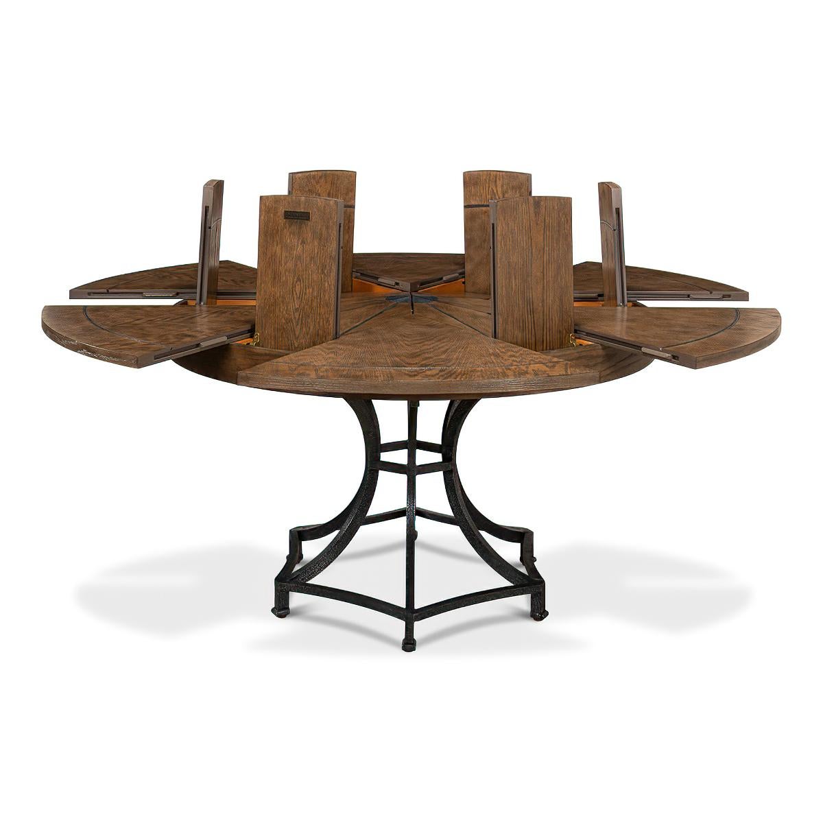 industrial dining table round