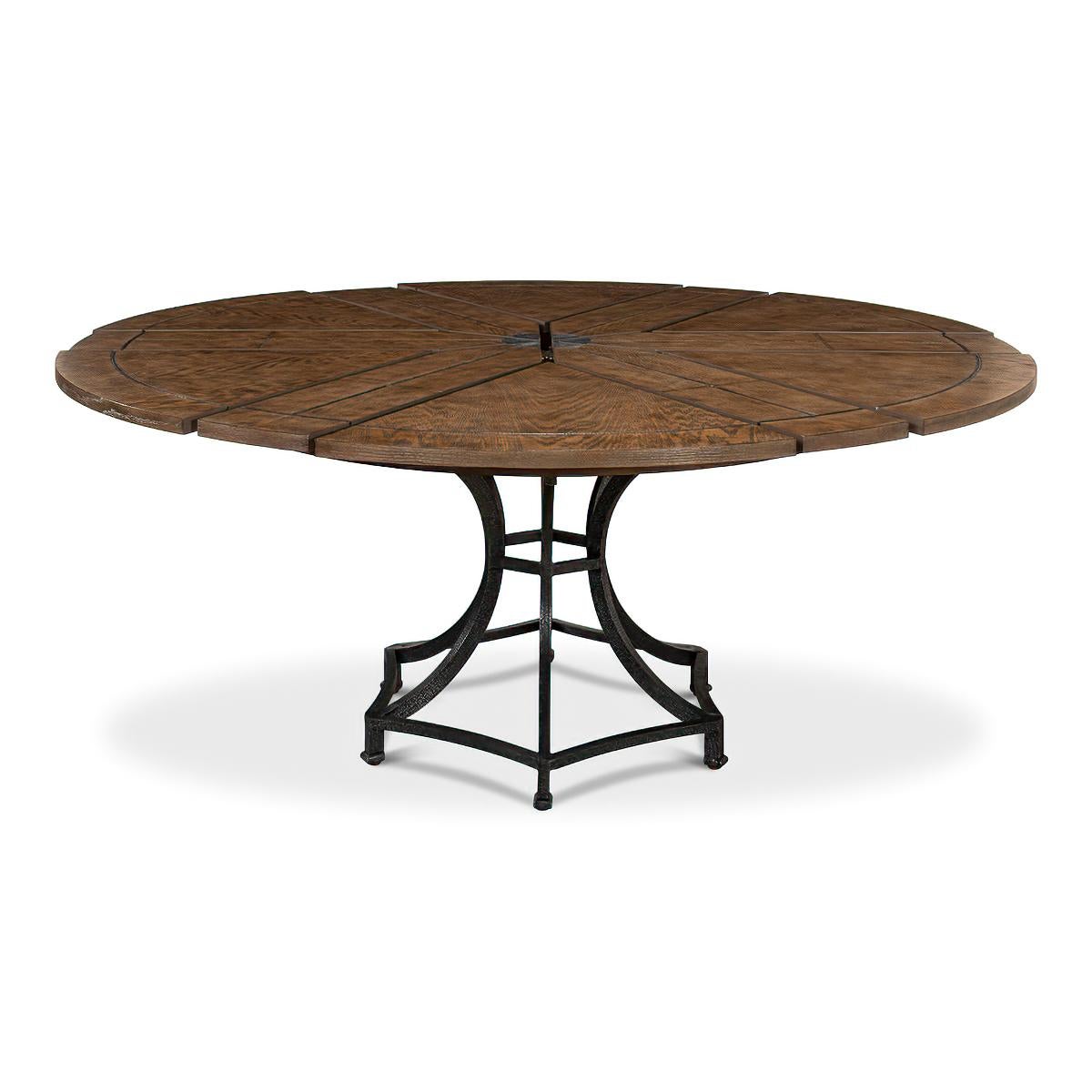 industrial round kitchen table