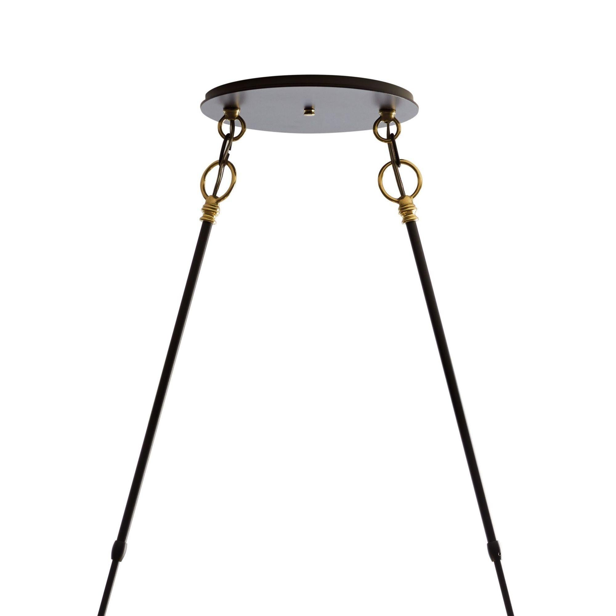 Modern Industrial Style Otto Sphere Pendant / Chandelier, Stainless Steel 8