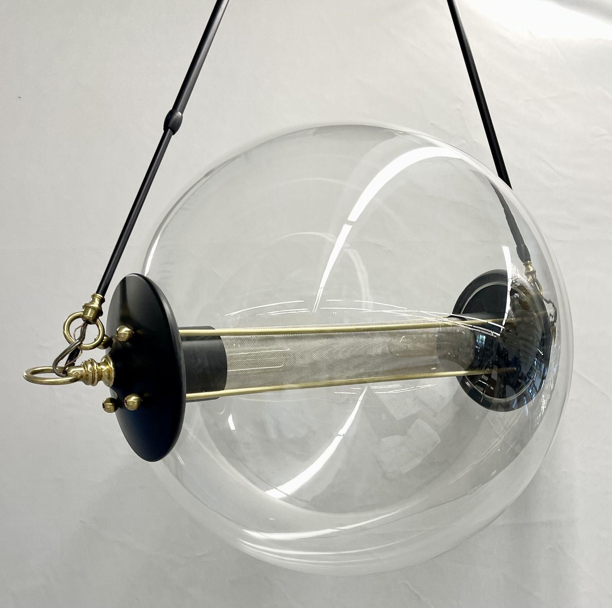 Modern Industrial Style Otto Sphere Pendant / Chandelier, Stainless Steel 1