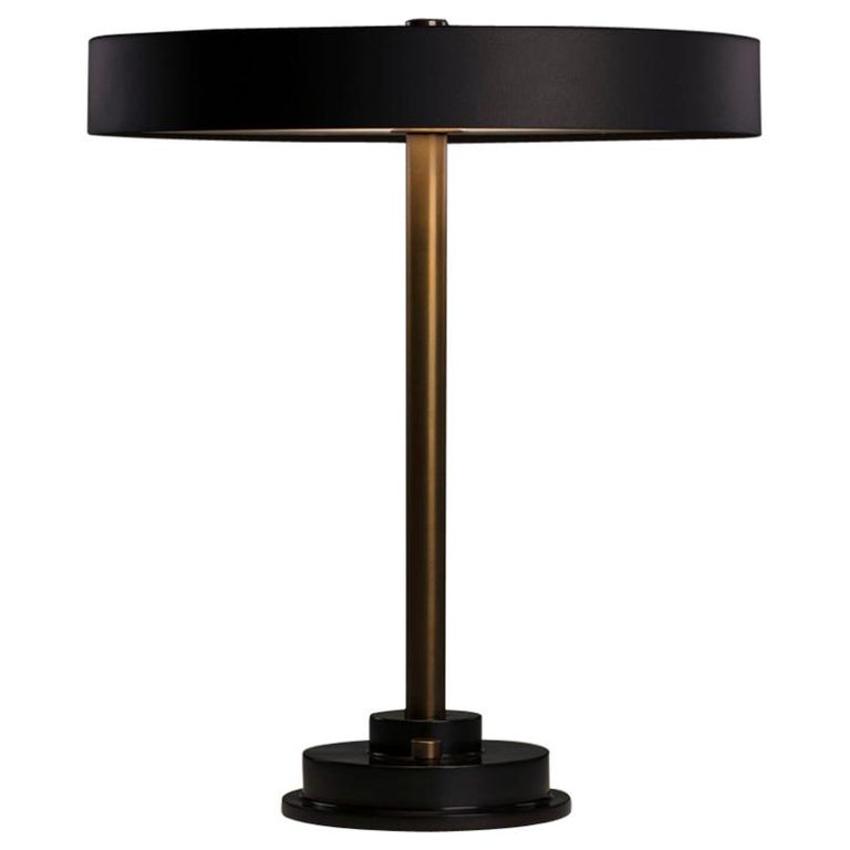 Modern Industrial Table Lamp With Matte, Modern Industrial Black Table Lamps