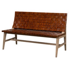 Modern Industrial Woven Bench