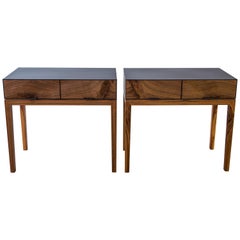 Modern Industry Taper Series Nightstand in Metal and Wood