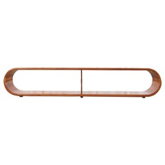 Modern Infinity Mahogany Waterfall Cocktail Table or Bench Seat