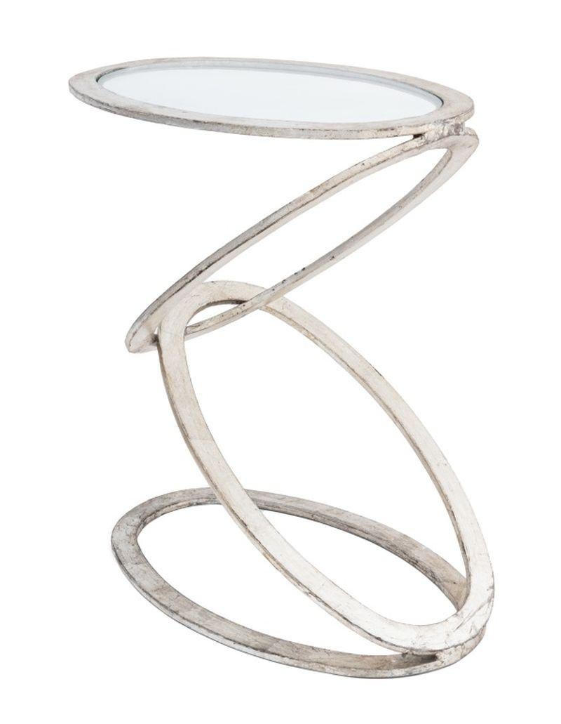 XXIe siècle et contemporain Table moderne en acier et verre imbriqué en vente