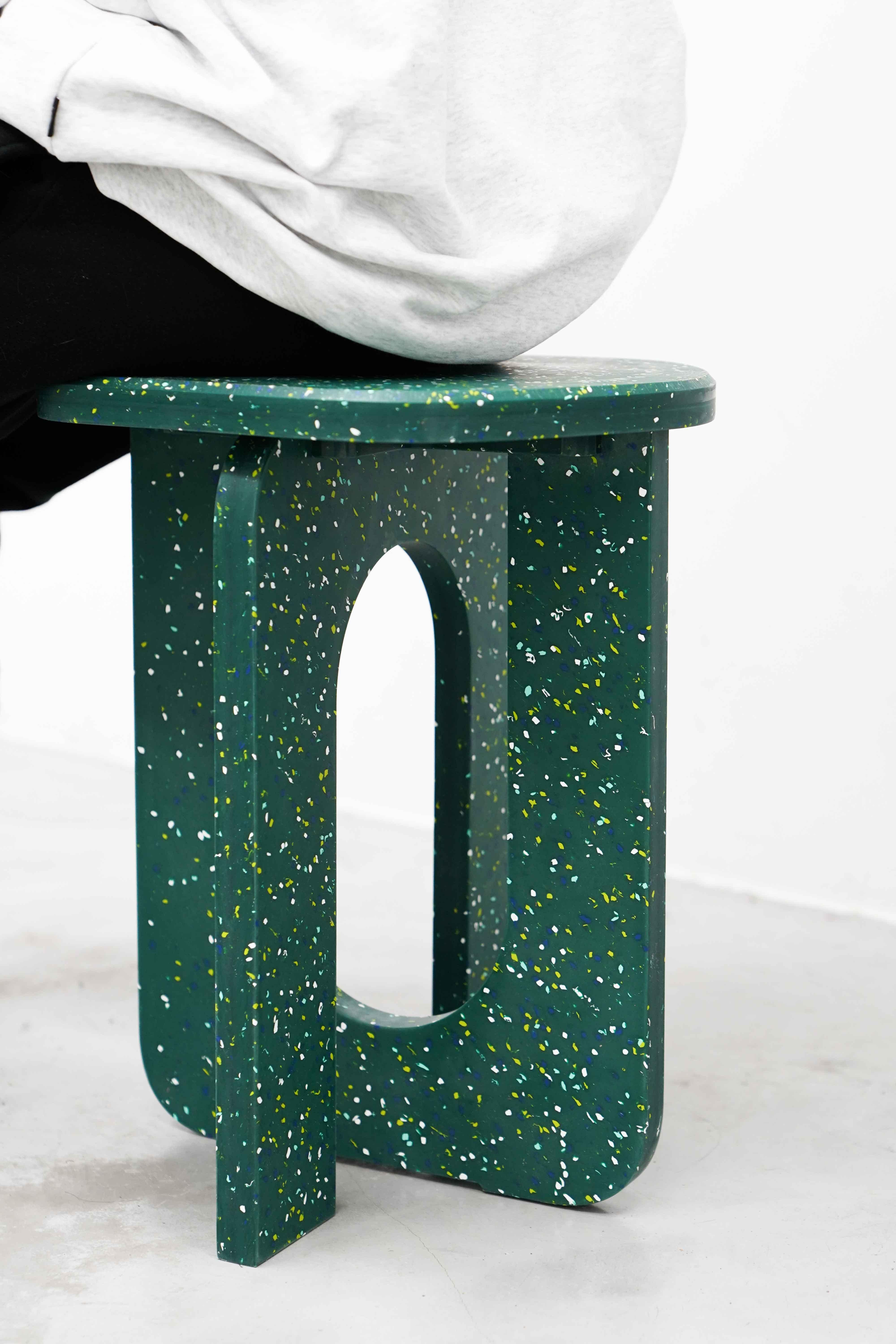 Pressed Modern Interpretation of Ancient Greek Style VECCA Stool by Lowlit Collective For Sale