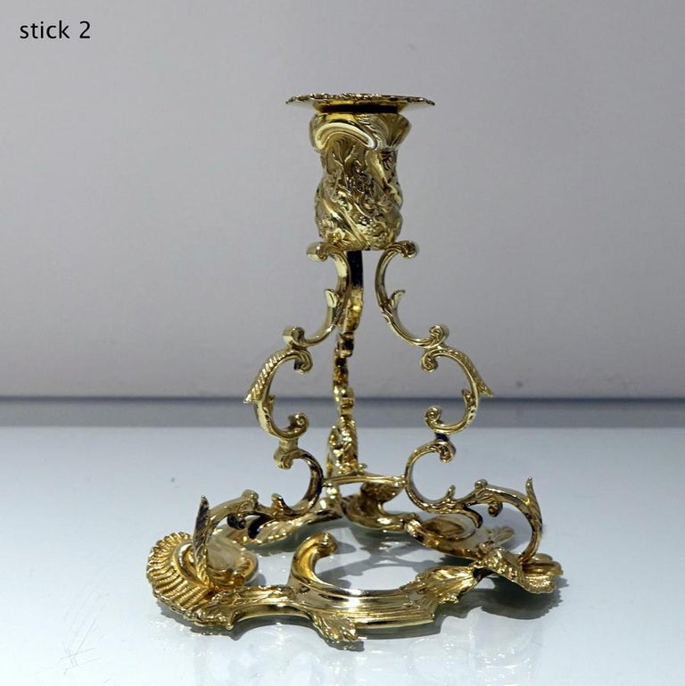 Modern Irish Silver Pair Candlesticks Dublin 1974 Royal Irish Silver Company For Sale at 1stDibs