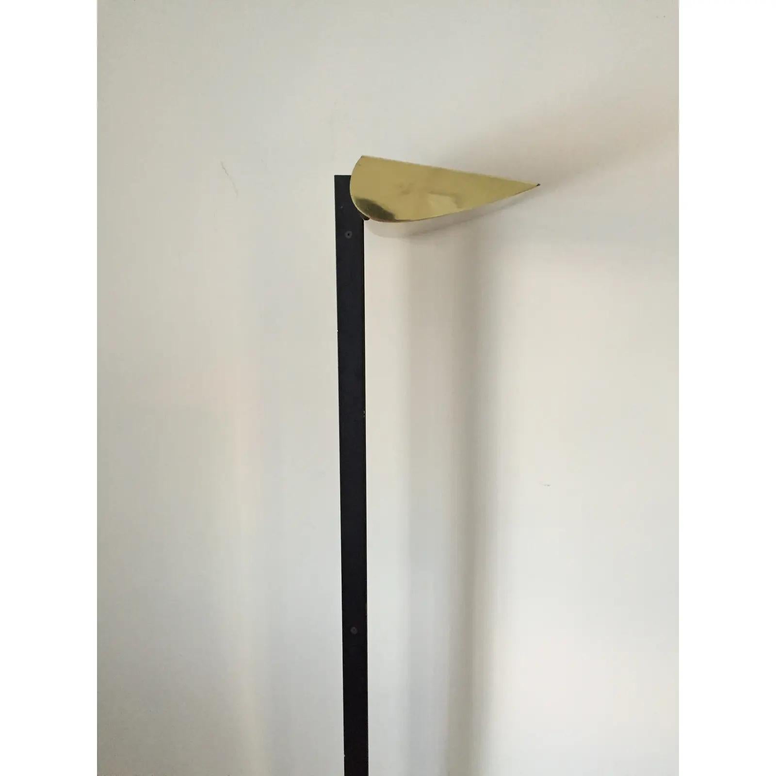 Unknown Modern Iron and Brass Torchiere For Sale