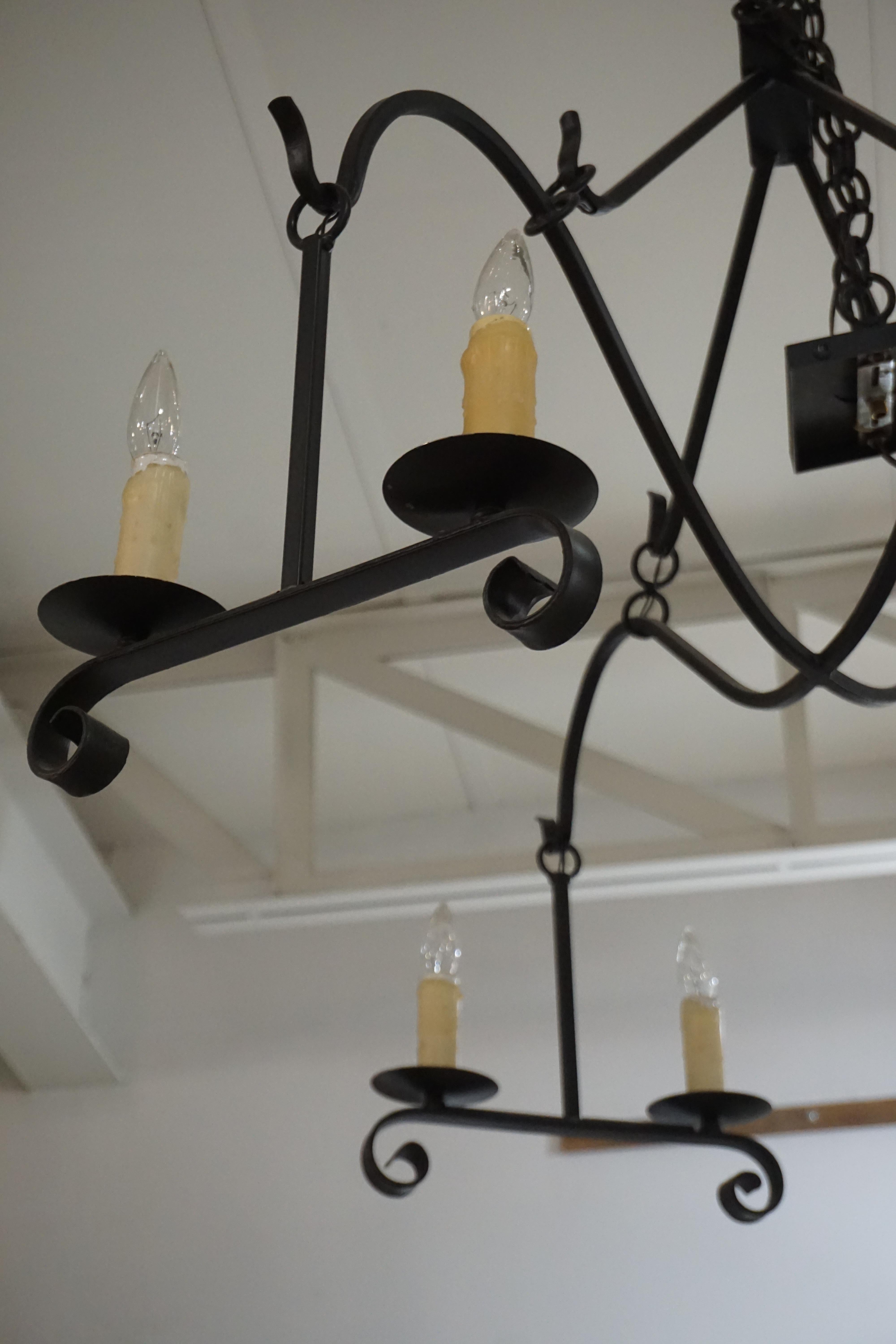 Contemporary Modern Iron Chandelier