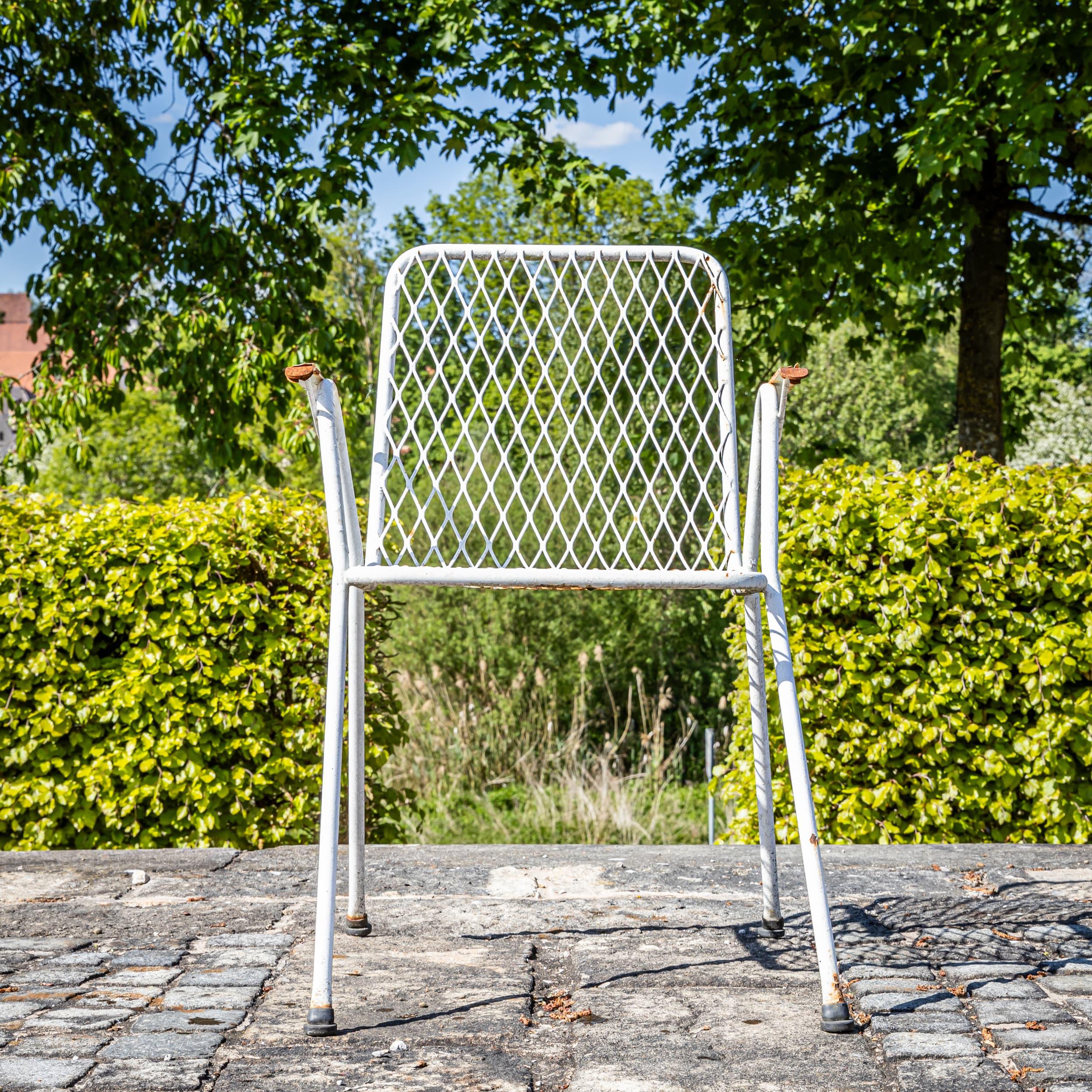 Ferro Set da giardino moderno in ferro, probabilmente Italia, metà del XX secolo in vendita