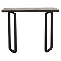 Modern Iron Wall-Mounted Officina Ciani Console with New Marble Top