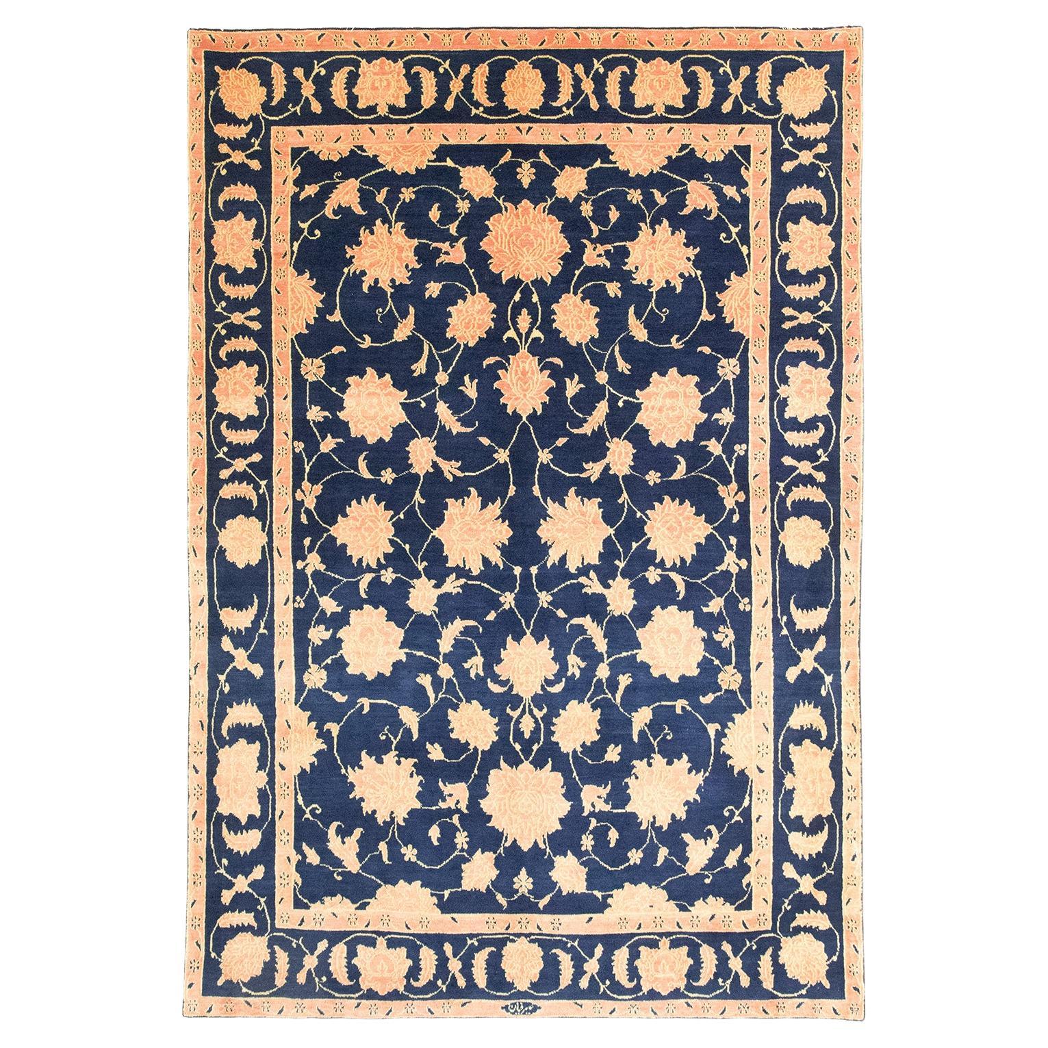 Modern Isfahan (282cm x 192cm, navy blau, neu) im Angebot