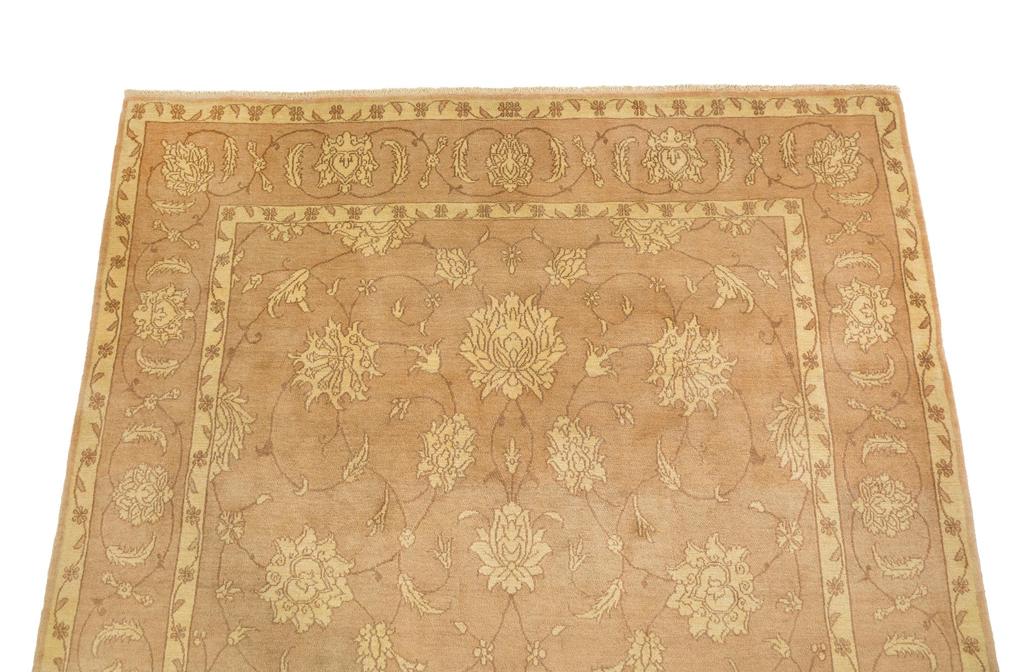 Modern Isfahan (Beige- und Hellbrauntöne, neu, 315cm x 202) (Handgeknüpft) im Angebot