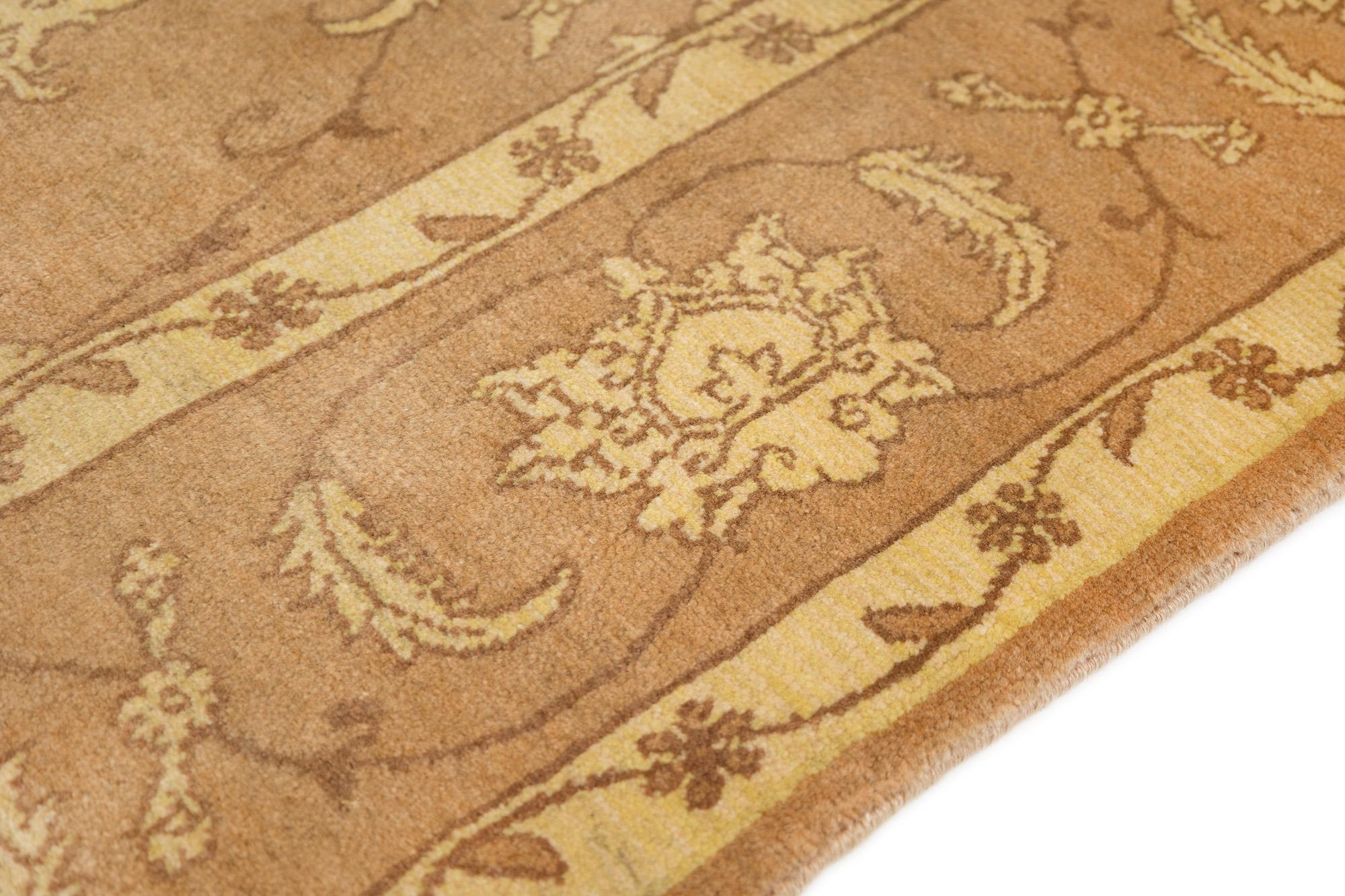 Modern Isfahan (Beige- und Hellbrauntöne, neu, 315cm x 202) (Wolle) im Angebot