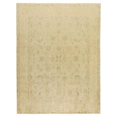 Moderner Isfahan Teppich, handgeknüpft, 12.5x9.6 ft - Beige & Soft Blue