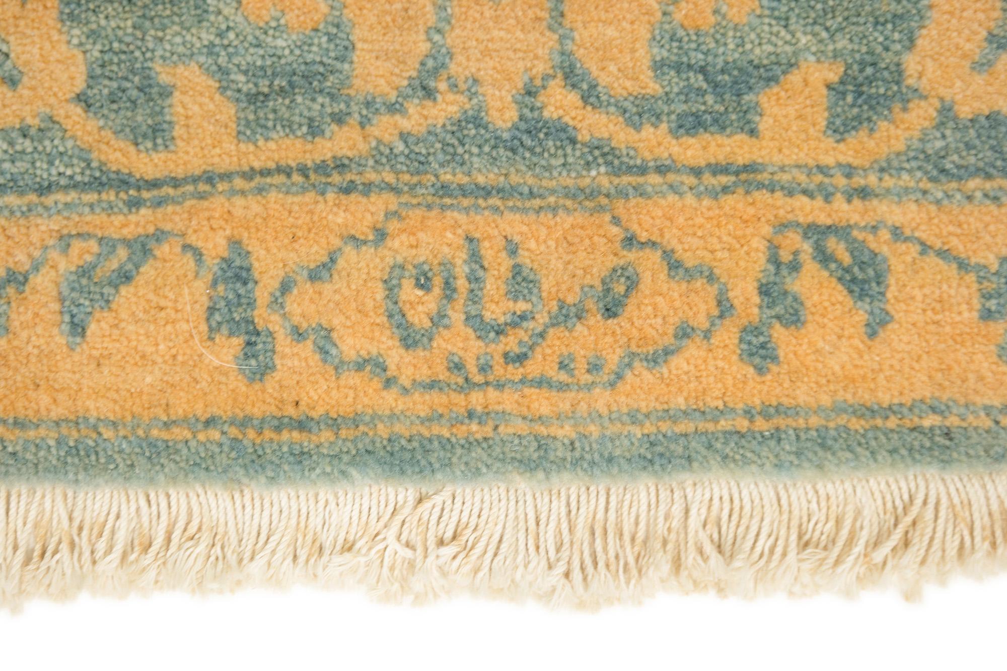 Modern Isfahan (sanftes Aqua-Blau, warmes Beige, 11'3